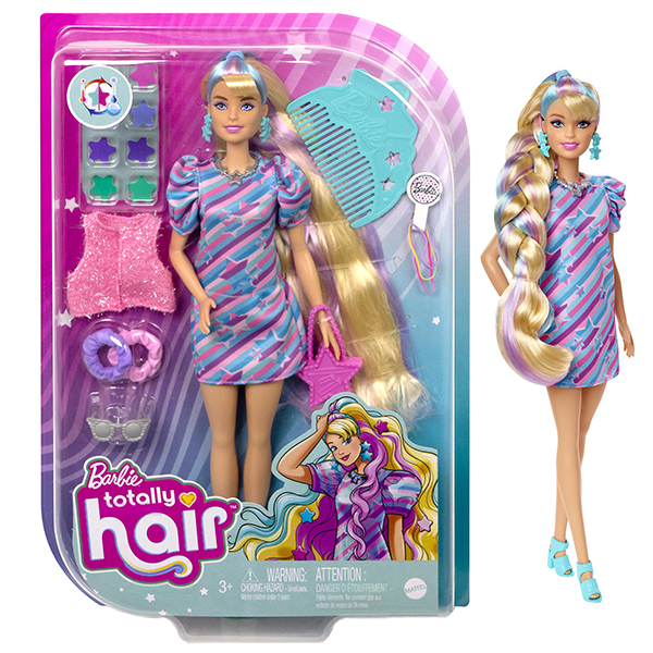 BARBIE TOTALLY HAIR STARS - BLONDE (HCM88)