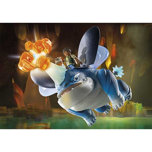 PLAYMOBIL DRAGONS THE NINE REALMS PLOWHORN & D'ANGELO (71082) - Image 3