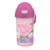 ΠΑΓΟΥΡΙ 500ML ΠΛΑΣΤΙΚΟ ME ΚΑΛΑΜΑΚΙ PEPPA PIG (482757)