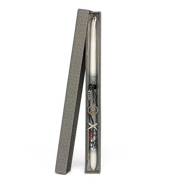 ΠΑΣΧΑΛΙΝΟ ΣΤΡΟΓΓΥΛΟ ΛΑΜΠΑΔΑΚΙ ΓΚΡΙ ΜΕ ΚΡΕΜΑΣΤΟ ΛΑΙΜΟΥ ΕΙΡΗΝΗ (118-Α)